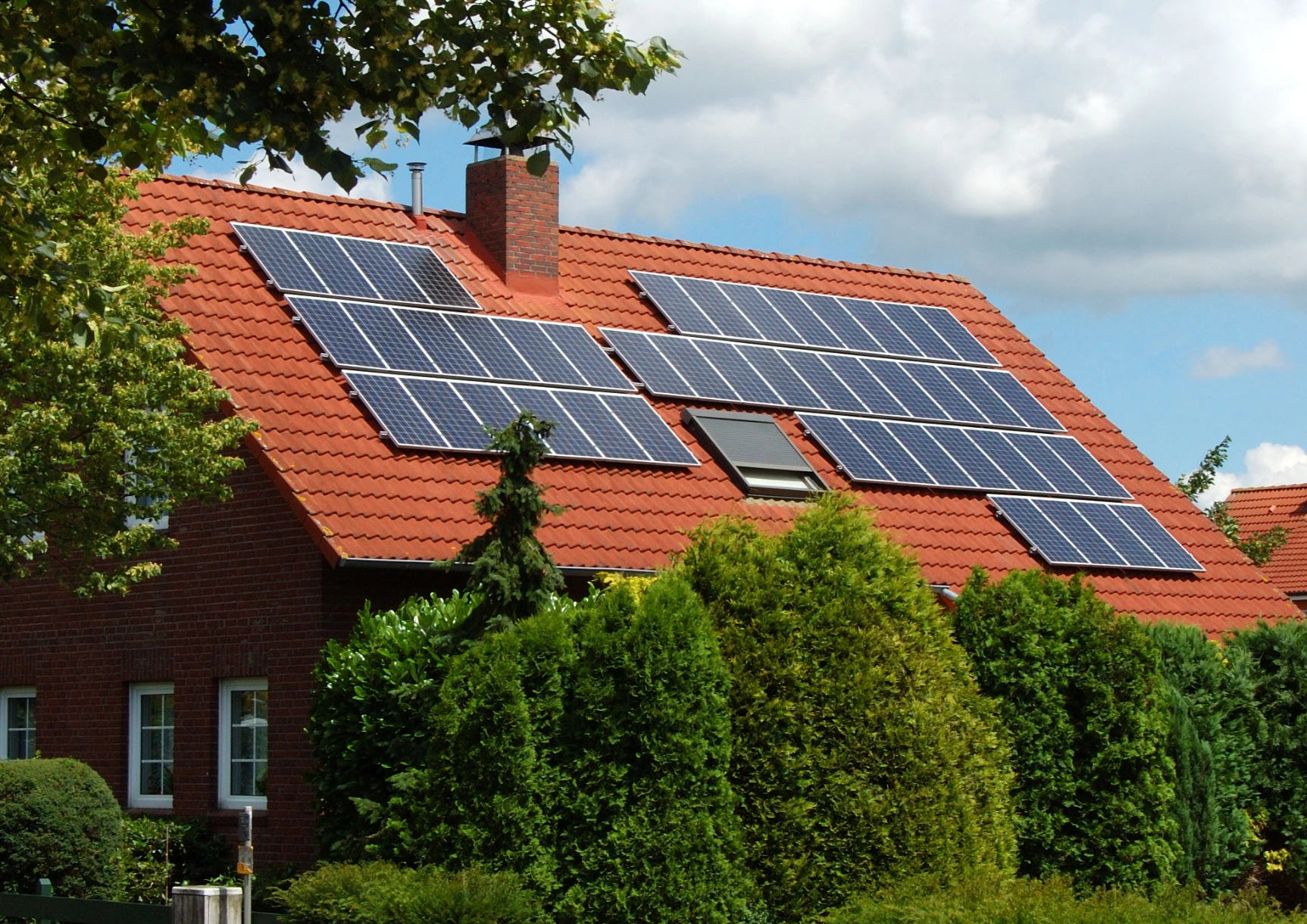 Maison panneaux solaires